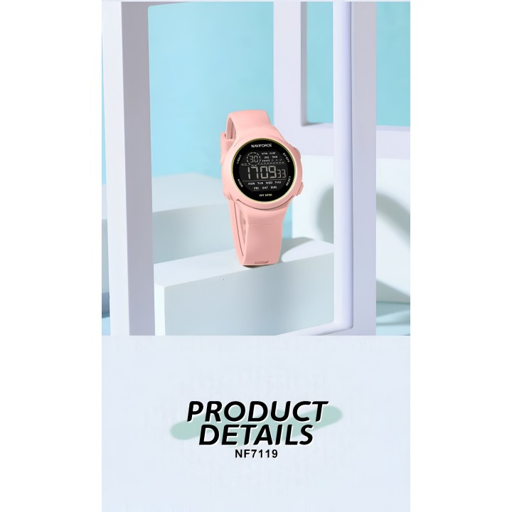 Reloj Naviforce Sport Nf7119 Digital Mujer Goma + Estuche