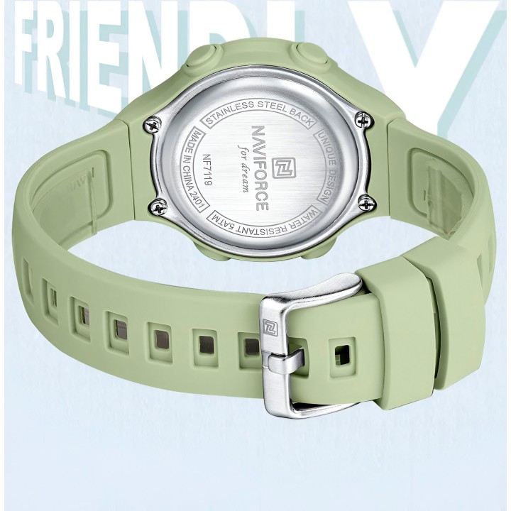 Reloj Naviforce Sport Nf7119 Digital Mujer Goma + Estuche
