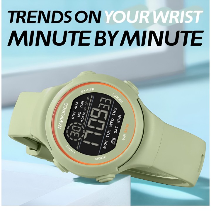 Reloj Naviforce Sport Nf7119 Digital Mujer Goma + Estuche