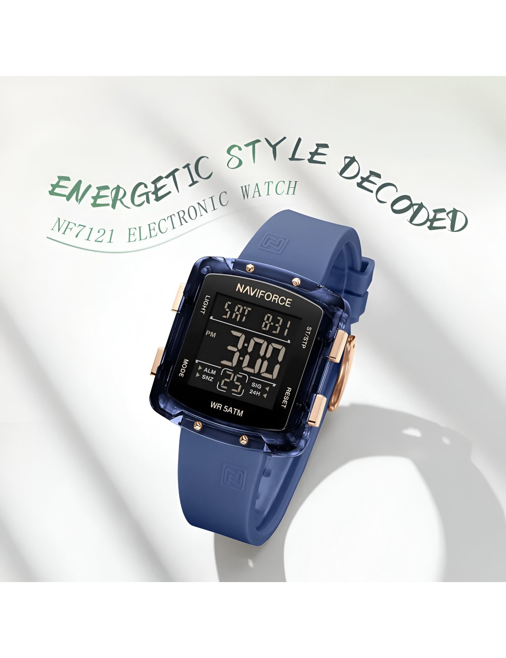 Reloj Naviforce Sport Nf7121 Digital Mujer Goma + Estuche
