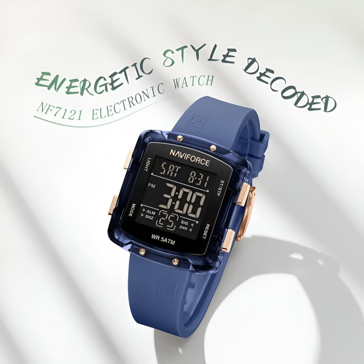 Reloj Naviforce Sport Nf7121 Digital Mujer Goma + Estuche
