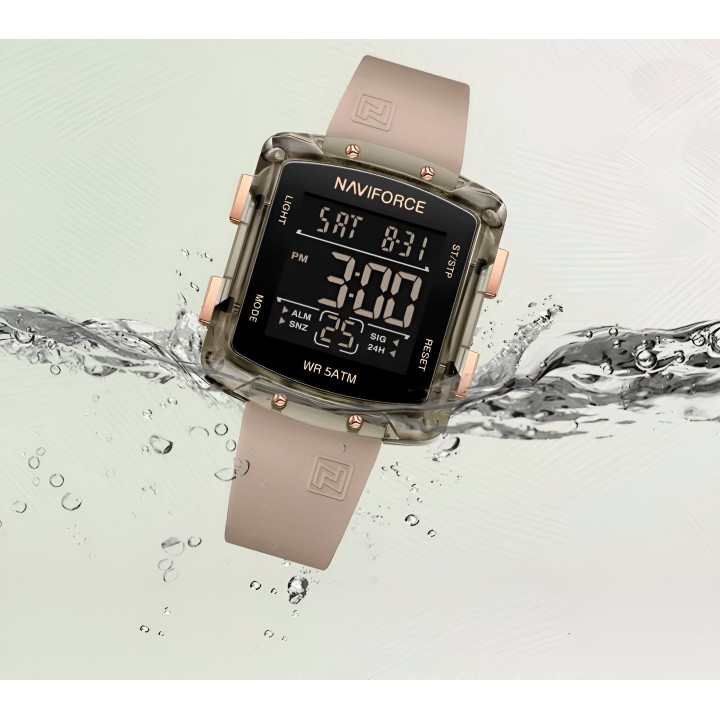 Reloj Naviforce Sport Nf7121 Digital Mujer Goma + Estuche