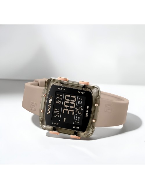 Reloj Naviforce Sport Nf7121 Digital Mujer Goma + Estuche
