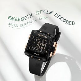Reloj Naviforce Sport Nf7121 Digital Mujer Goma + Estuche