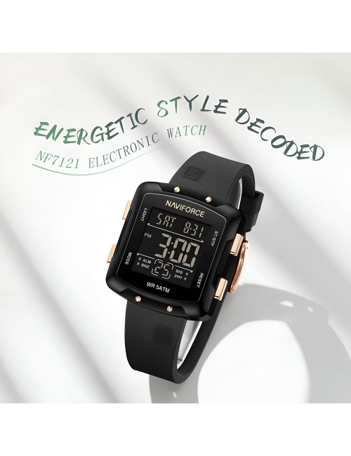 Reloj Naviforce Sport Nf7121 Digital Mujer Goma + Estuche