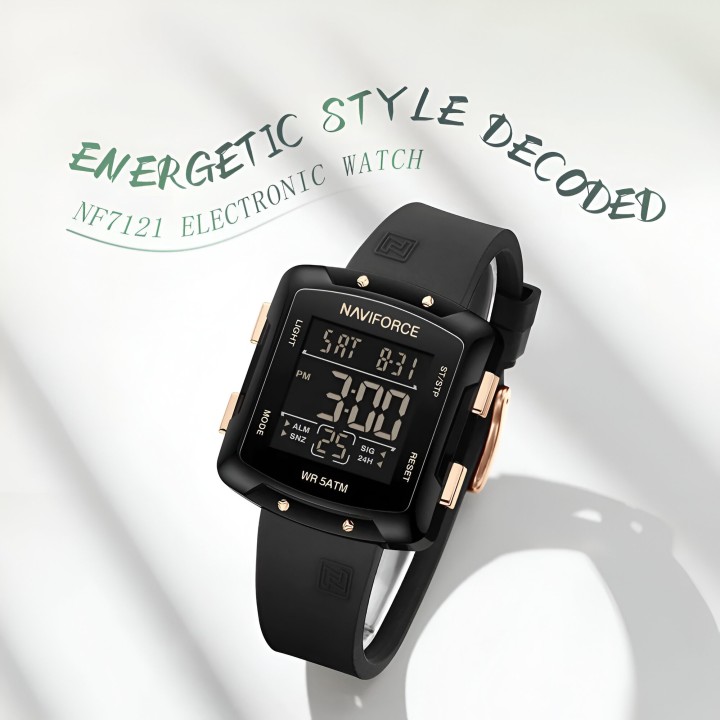 Reloj Naviforce Sport Nf7121 Digital Mujer Goma + Estuche