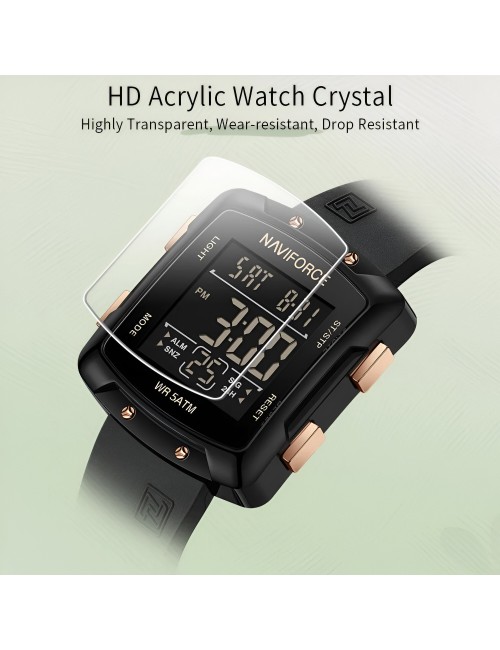 Reloj Naviforce Sport Nf7121 Digital Mujer Goma + Estuche