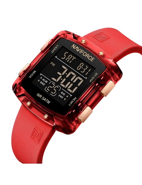 Reloj Naviforce Sport Nf7121 Digital Mujer Goma + Estuche
