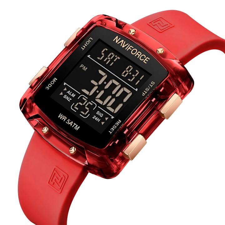 Reloj Naviforce Sport Nf7121 Digital Mujer Goma + Estuche
