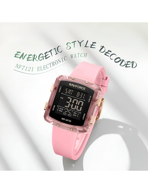 Reloj Naviforce Sport Nf7121 Digital Mujer Goma + Estuche