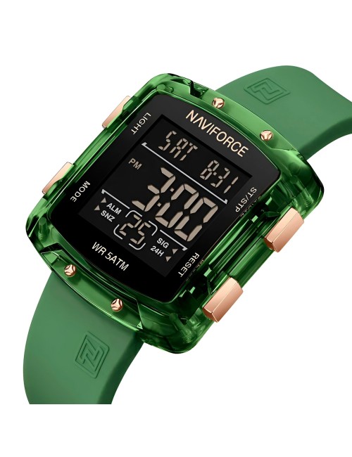 Reloj Naviforce Sport Nf7121 Digital Mujer Goma + Estuche