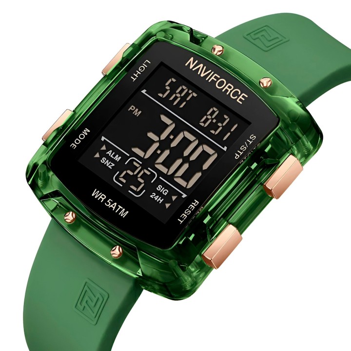 Reloj Naviforce Sport Nf7121 Digital Mujer Goma + Estuche