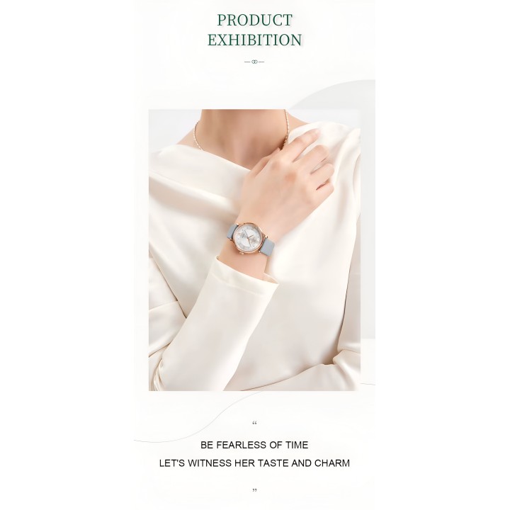 Reloj Naviforce Casual Nf5036 Mujer Cuero + Estuche
