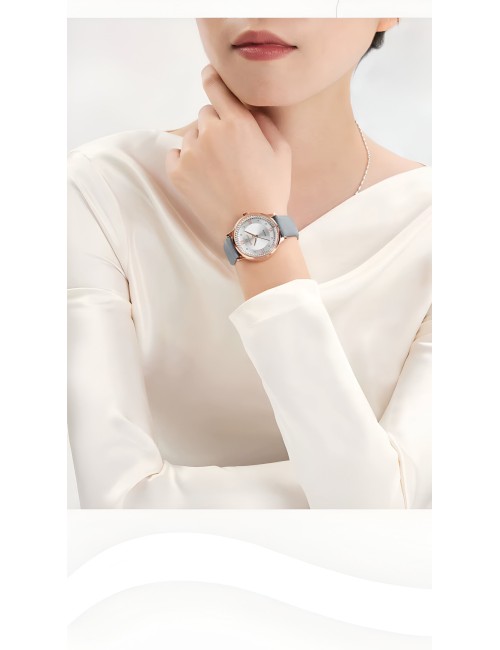 Reloj Naviforce Casual Nf5036 Mujer Cuero + Estuche