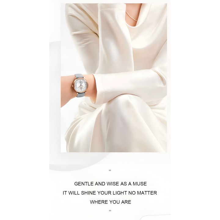Reloj Naviforce Casual Nf5036 Mujer Cuero + Estuche