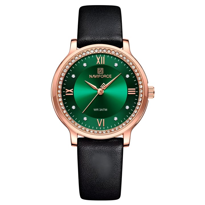 Reloj Naviforce Casual Nf5036 Mujer Cuero + Estuche