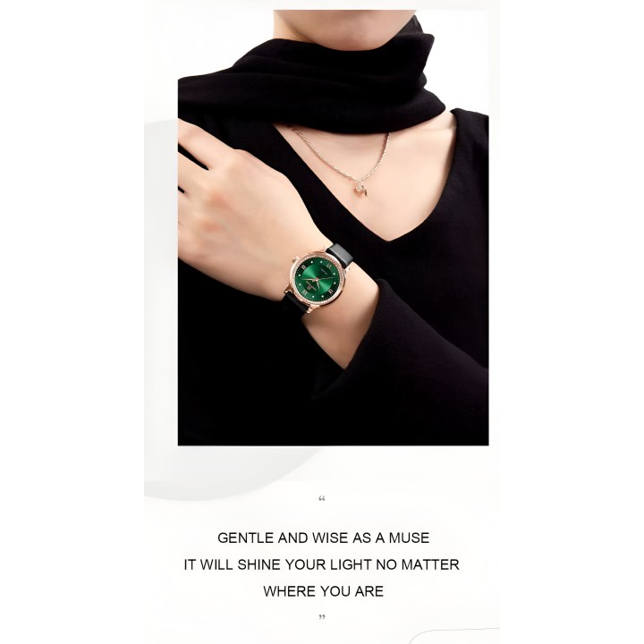 Reloj Naviforce Casual Nf5036 Mujer Cuero + Estuche