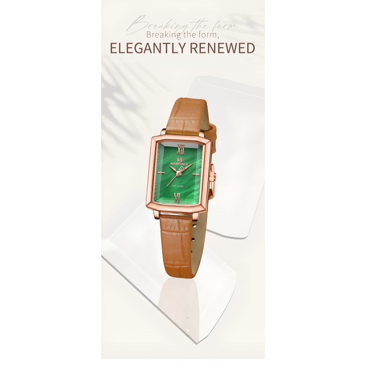 Reloj Naviforce Casual Nf5039 Mujer Cuero + Estuche