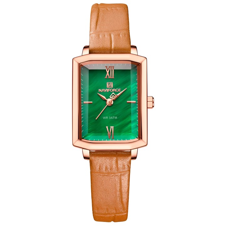 Reloj Naviforce Casual Nf5039 Mujer Cuero + Estuche