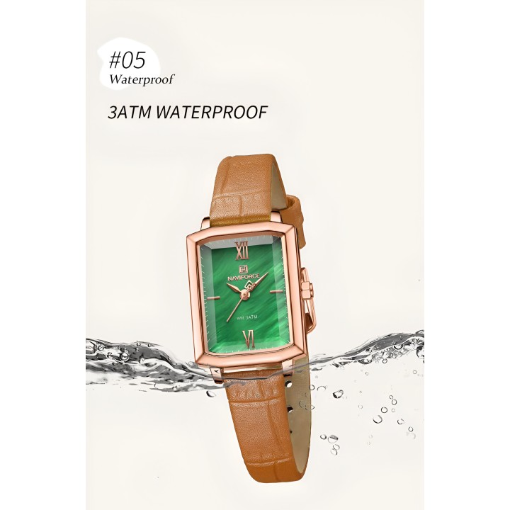 Reloj Naviforce Casual Nf5039 Mujer Cuero + Estuche