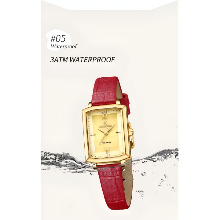 Reloj Naviforce Casual Nf5039 Mujer Cuero + Estuche