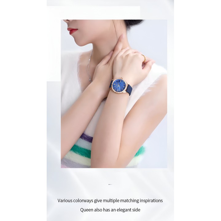 Reloj Naviforce Sport Nf5038 Mujer Cuero + Estuche