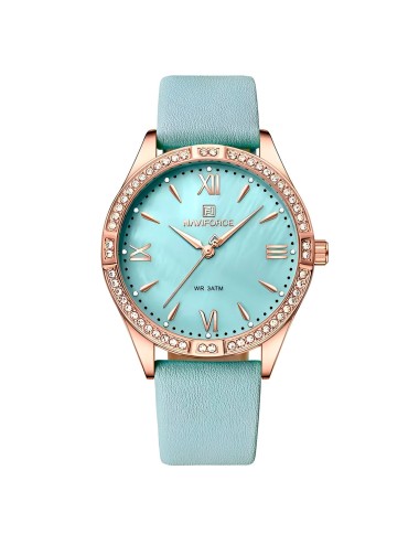 Reloj Naviforce Sport Nf5038 Mujer Cuero + Estuche
