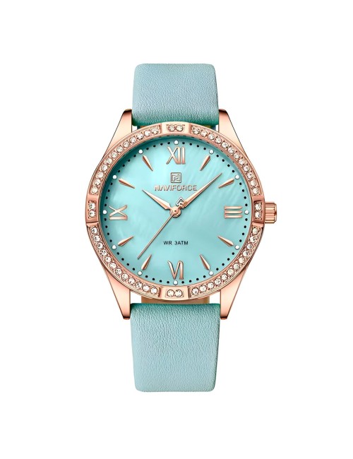 Reloj Naviforce Sport Nf5038 Mujer Cuero + Estuche
