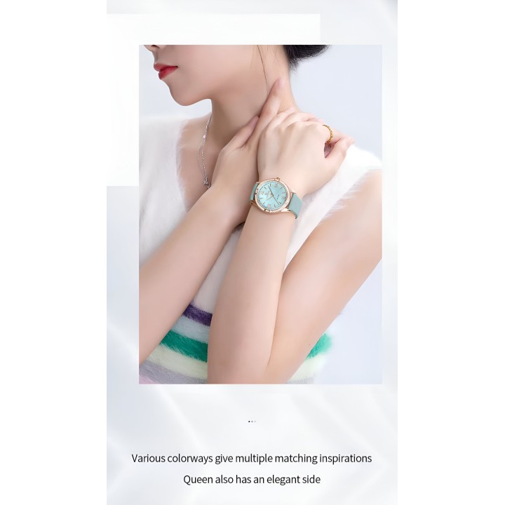 Reloj Naviforce Sport Nf5038 Mujer Cuero + Estuche