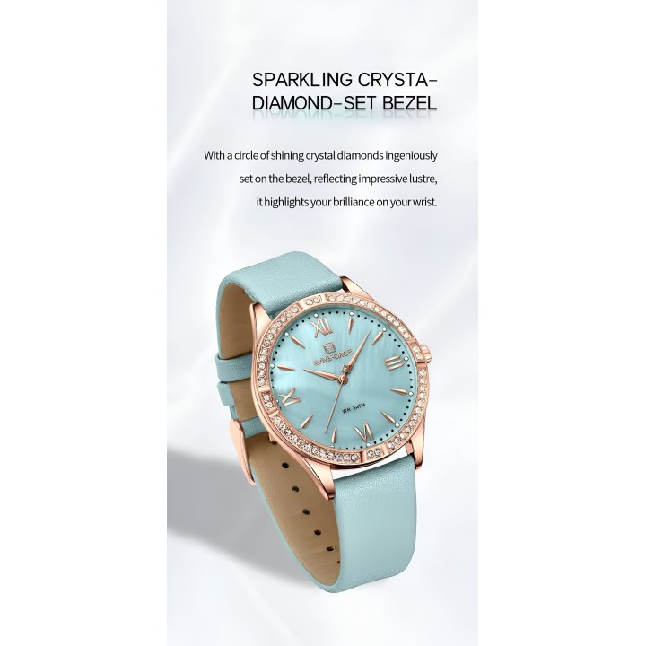 Reloj Naviforce Sport Nf5038 Mujer Cuero + Estuche