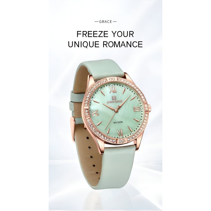 Reloj Naviforce Sport Nf5038 Mujer Cuero + Estuche