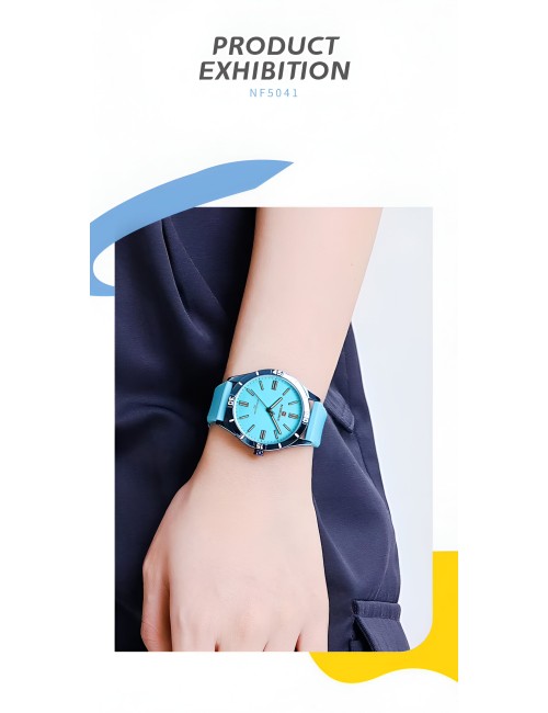 Reloj Naviforce Sport Nf5041 Mujer Goma + Estuche