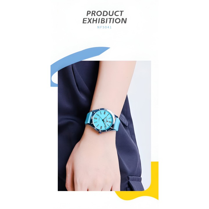 Reloj Naviforce Sport Nf5041 Mujer Goma + Estuche