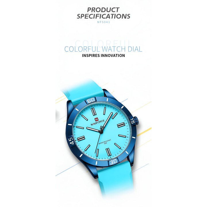 Reloj Naviforce Sport Nf5041 Mujer Goma + Estuche