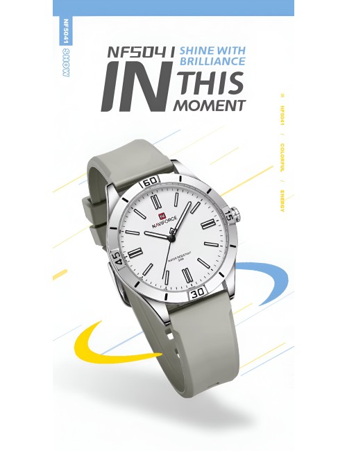 Reloj Naviforce Sport Nf5041 Mujer Goma + Estuche
