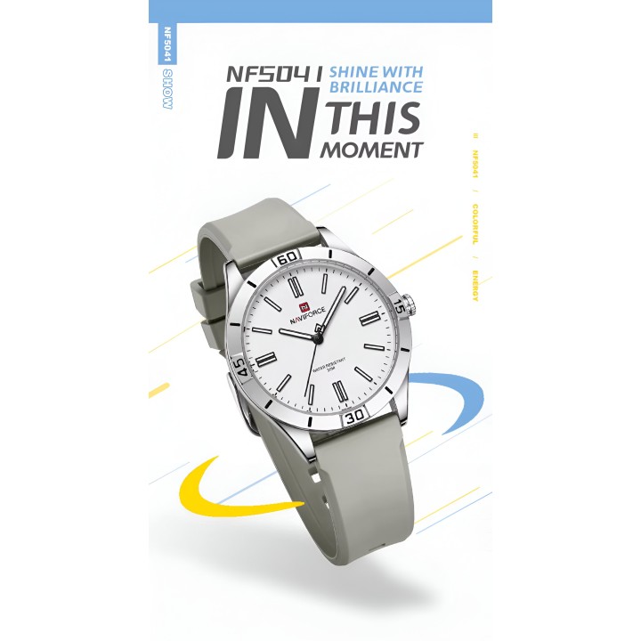Reloj Naviforce Sport Nf5041 Mujer Goma + Estuche