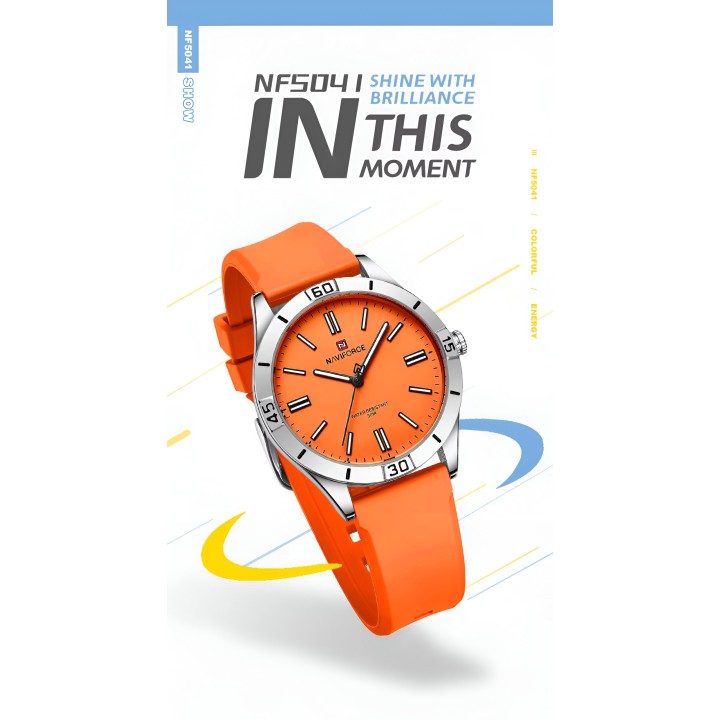 Reloj Naviforce Sport Nf5041 Mujer Goma + Estuche