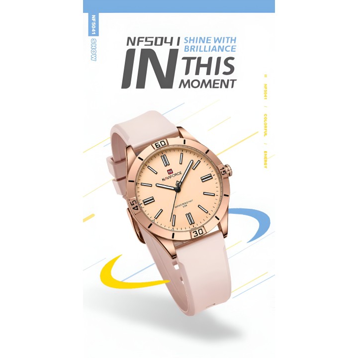 Reloj Naviforce Sport Nf5041 Mujer Goma + Estuche