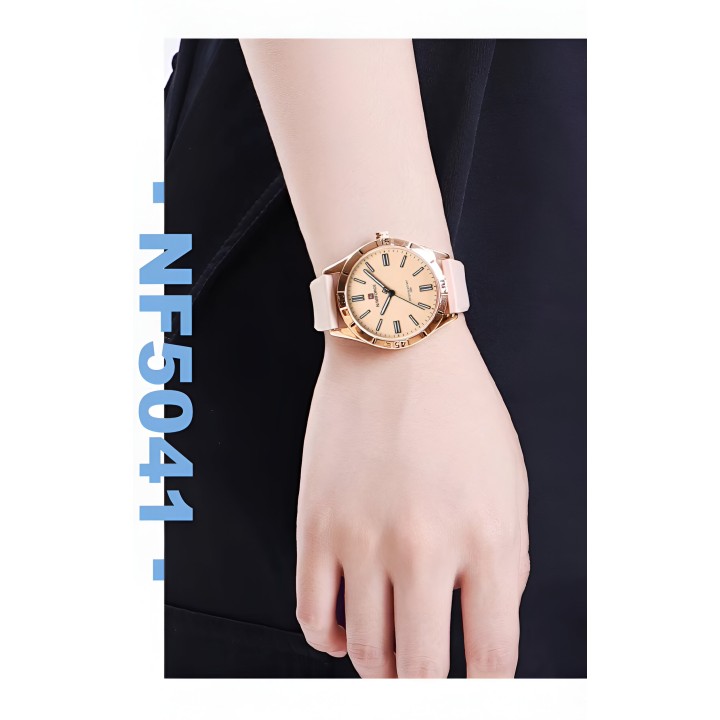 Reloj Naviforce Sport Nf5041 Mujer Goma + Estuche