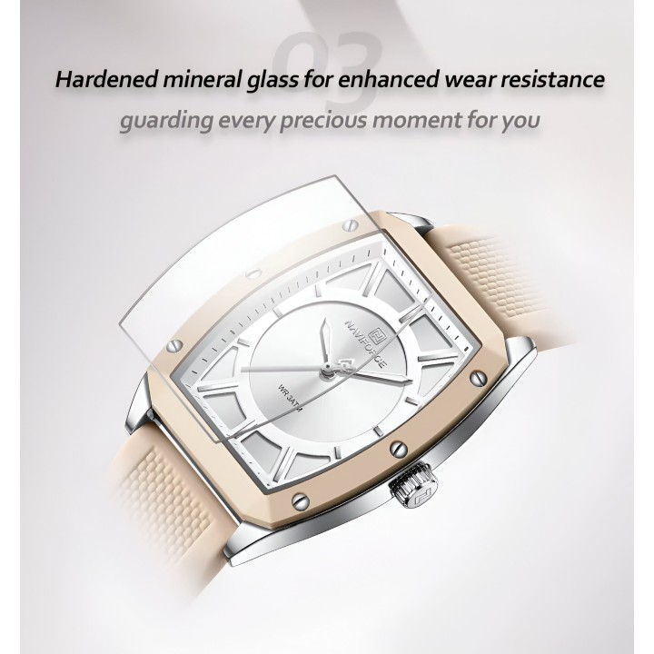 Reloj Naviforce Sport Nf5049 Mujer Goma + Estuche