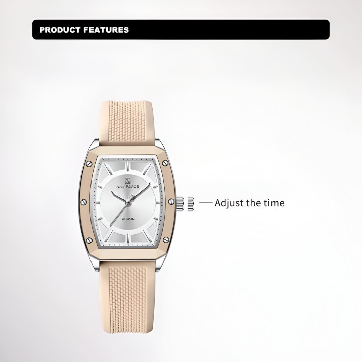 Reloj Naviforce Sport Nf5049 Mujer Goma + Estuche