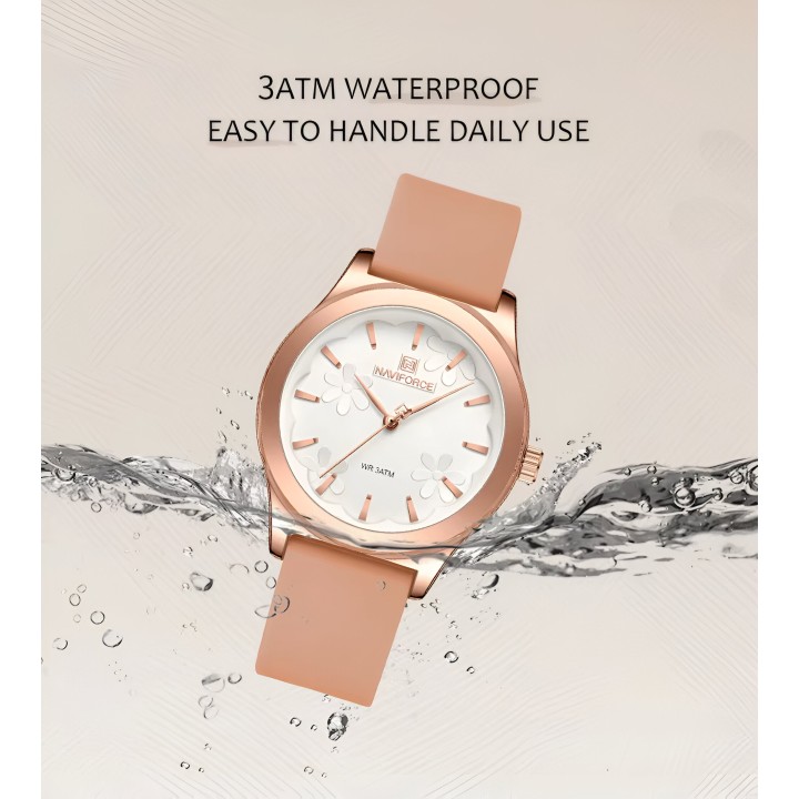 Reloj Naviforce Sport Nf5051 Mujer Goma + Estuche