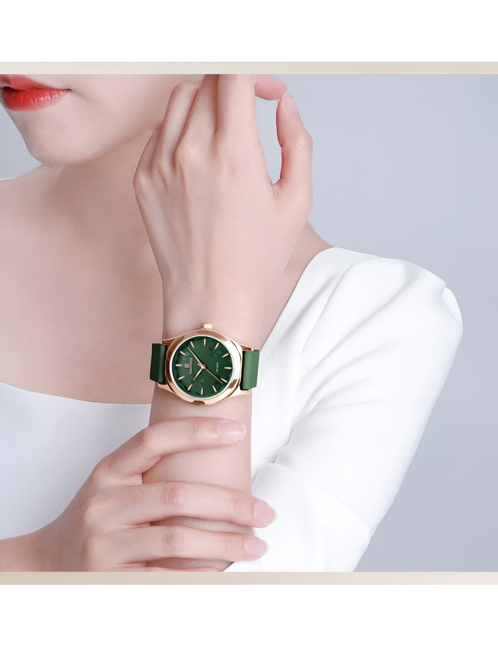 Reloj Naviforce Sport Nf5051 Mujer Goma + Estuche