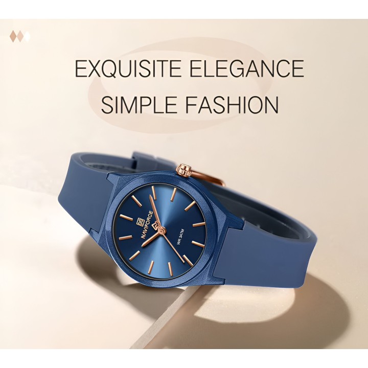 Reloj Naviforce Sport Nf5056 Mujer Goma + Estuche