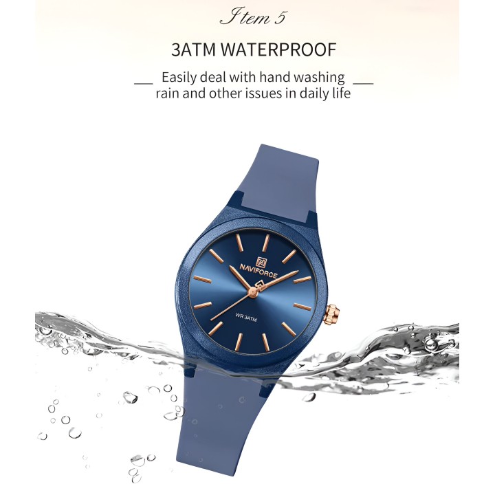 Reloj Naviforce Sport Nf5056 Mujer Goma + Estuche