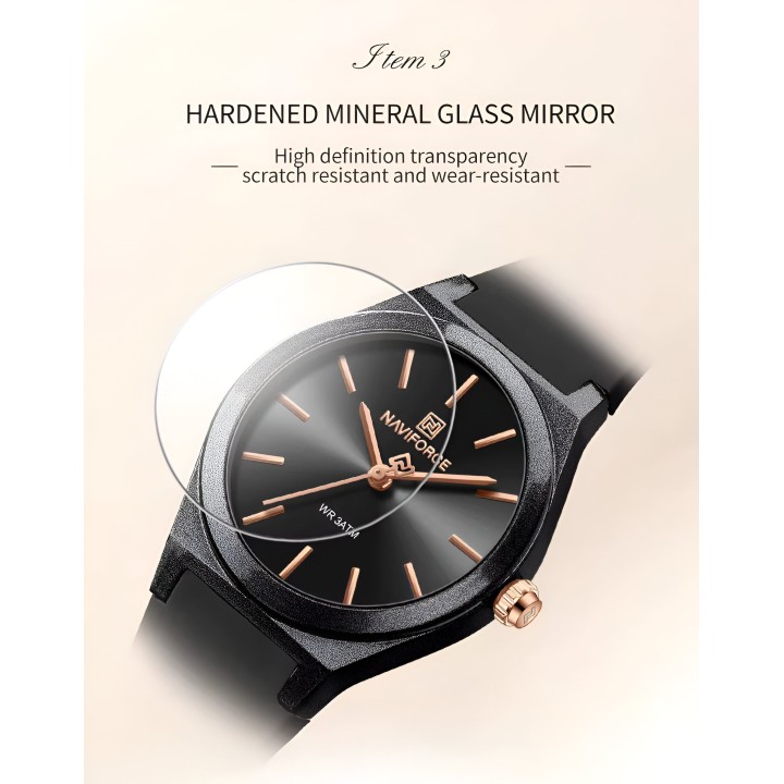 Reloj Naviforce Sport Nf5056 Mujer Goma + Estuche