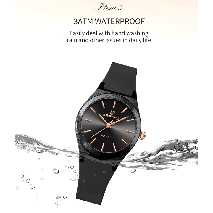 Reloj Naviforce Sport Nf5056 Mujer Goma + Estuche