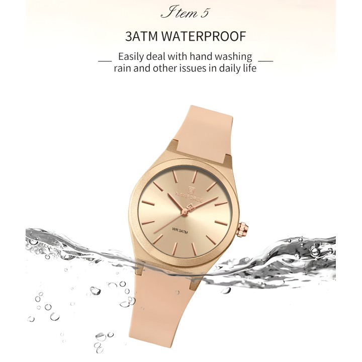 Reloj Naviforce Sport Nf5056 Mujer Goma + Estuche