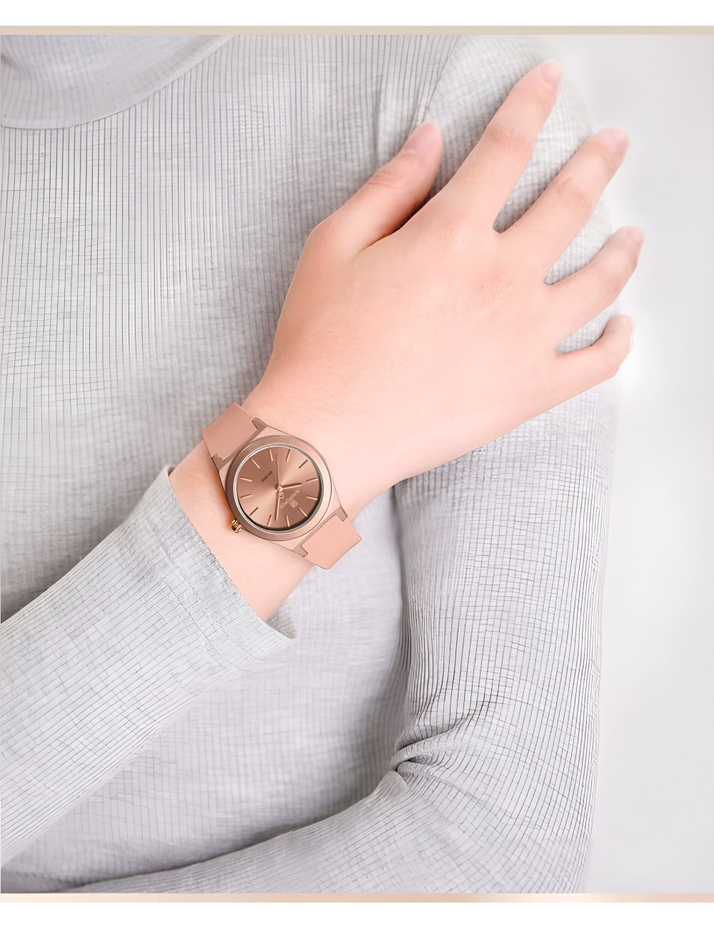 Reloj Naviforce Sport Nf5056 Mujer Goma + Estuche