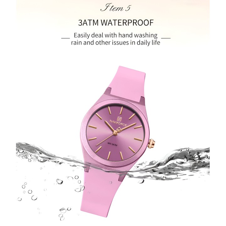 Reloj Naviforce Sport Nf5056 Mujer Goma + Estuche